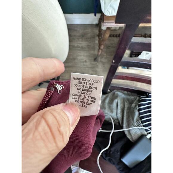 Cache Women's Burgundy Sequin Bead Embellished Bodycon Evening Dress Size 10 - Picture 9 of 9